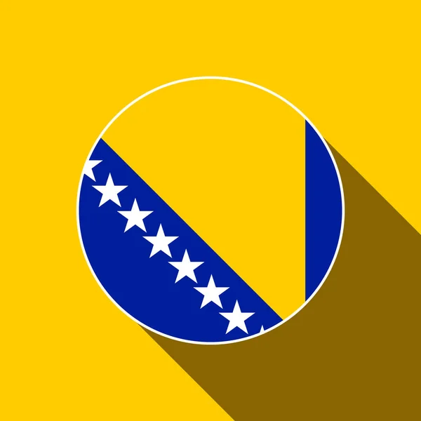 País Bósnia Herzegovina Bandeira Bósnia Herzegovina Ilustração Vetorial — Vetor de Stock