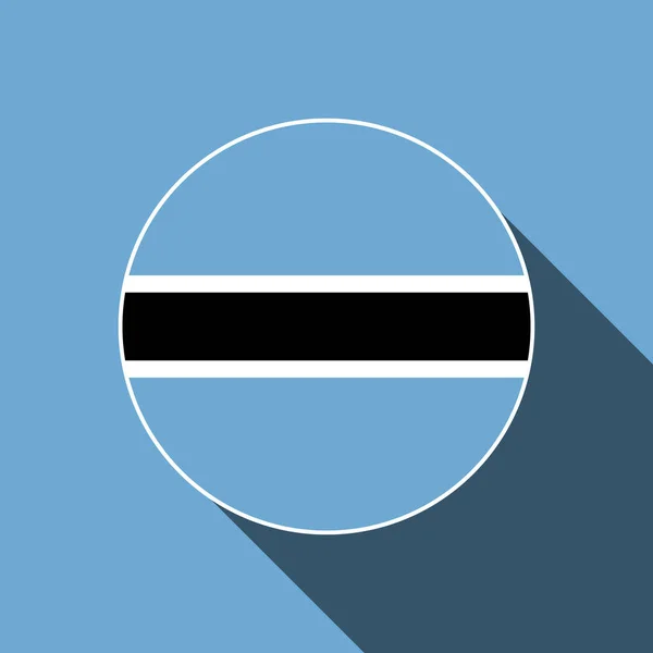 Χώρα Μποτσουάνα Σημαία Μποτσουάνα Εικονογράφηση Διανύσματος — Διανυσματικό Αρχείο