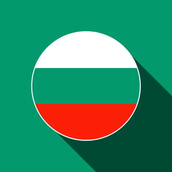 Land Bulgarien Bulgariens Flagga Vektorillustration — Stock vektor