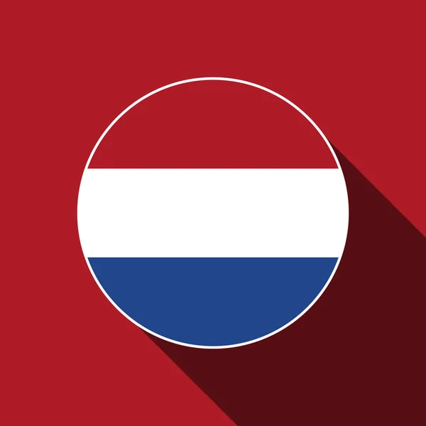 Land Karibik Niederlande Flagge Der Karibischen Niederlande Vektorillustration — Stockvektor