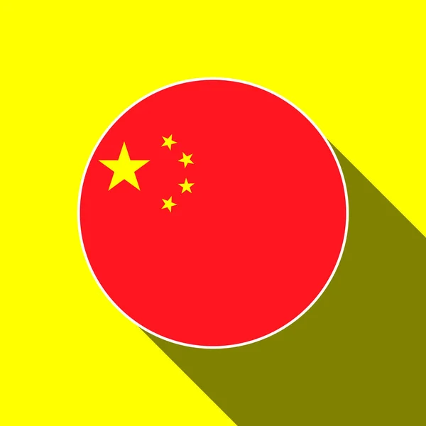 Land China China Flagge Vektorillustration — Stockvektor