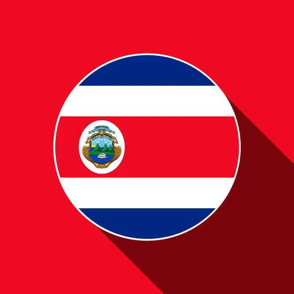 Land Costa Rica Costa Rica Flagga Vektorillustration — Stock vektor