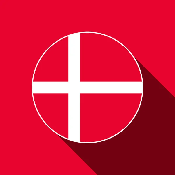 Country Denmark Denmark Flag Vector Illustration — Stock Vector