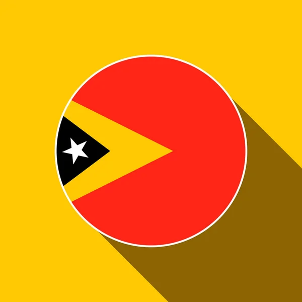 Pays Timor Oriental Drapeau Timor Oriental Illustration Vectorielle — Image vectorielle