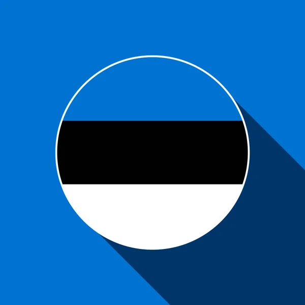 Paese Estonia Bandiera Estonia Illustrazione Vettoriale — Vettoriale Stock