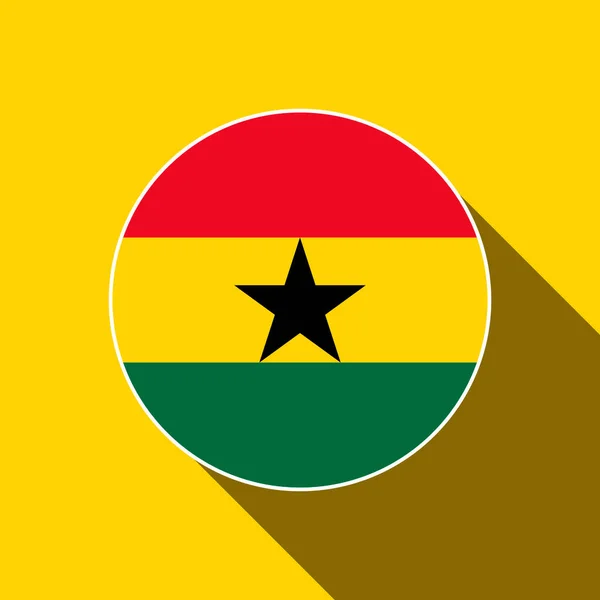 Страна Гана Флаг Ганы Векторная Иллюстрация — стоковый вектор