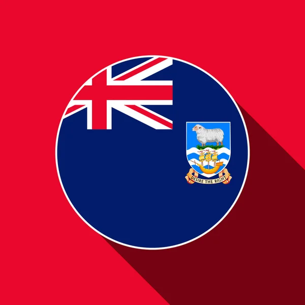 フォークランド諸島 フォークランド諸島のセントヘレナの旗 ベクターイラスト — ストックベクタ