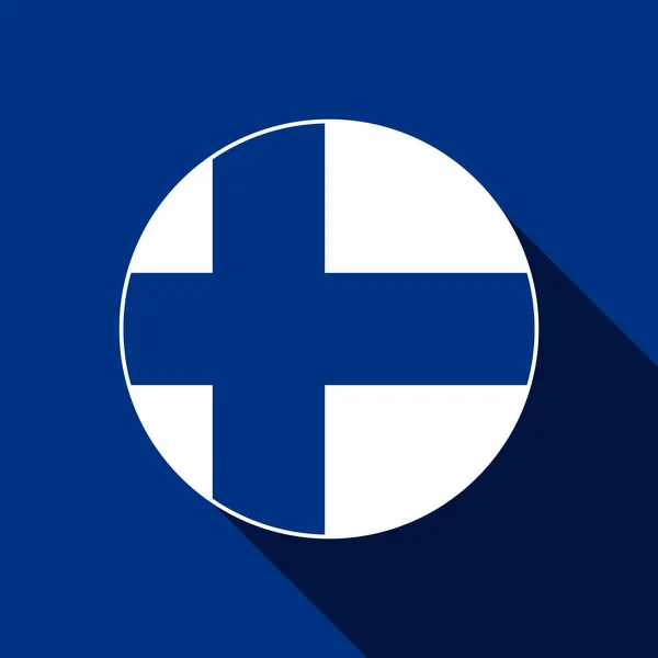 Země Finsko Finská Vlajka Vektorová Ilustrace — Stockový vektor