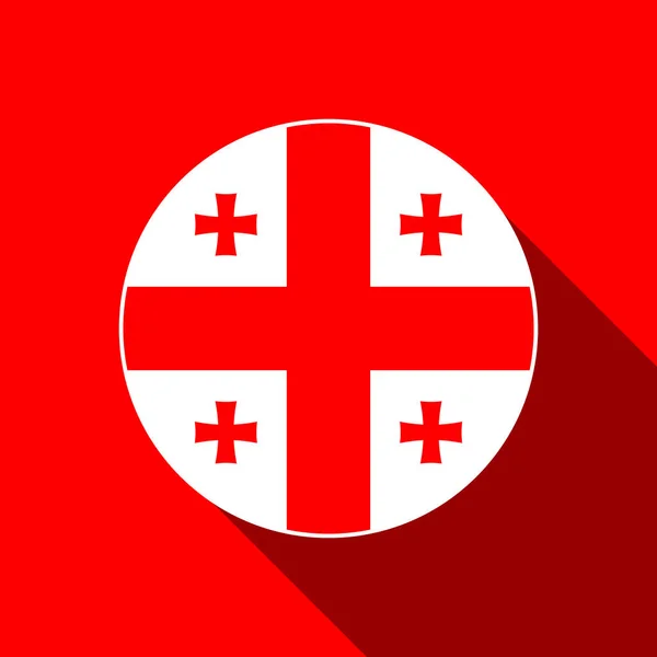 País Georgia Bandera Georgia Ilustración Vectorial — Vector de stock