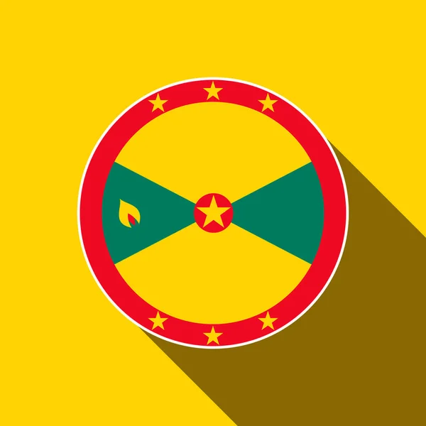 Country Grenada Vlajka Grenady Vektorová Ilustrace — Stockový vektor