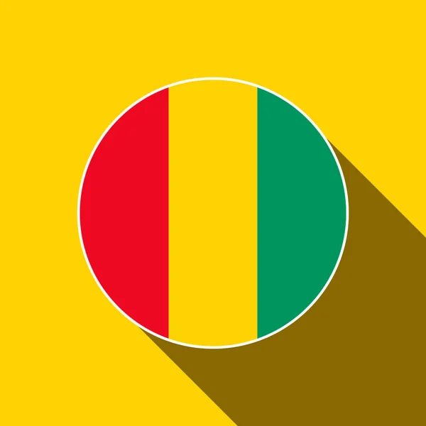 Pays Guinée Drapeau Guinée Illustration Vectorielle — Image vectorielle
