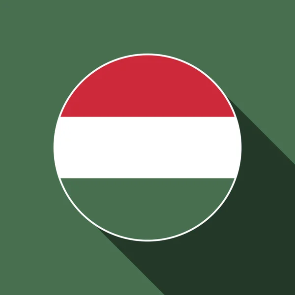 Land Ungarn Ungarn Flagge Vektorillustration — Stockvektor