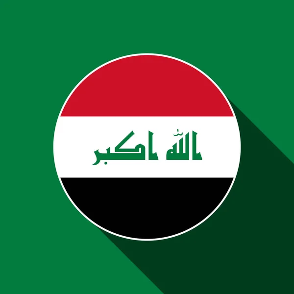 Země Iráku Irácká Vlajka Vektorová Ilustrace — Stockový vektor