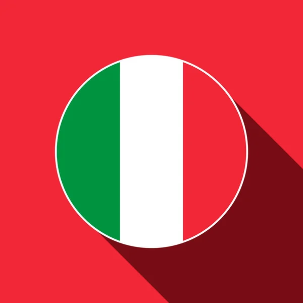 Země Itálie Italská Vlajka Vektorová Ilustrace — Stockový vektor
