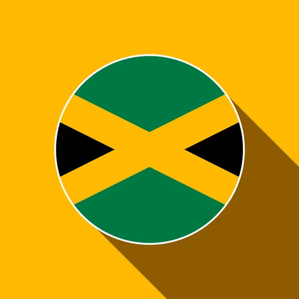 Pays Jamaïque Drapeau Jamaïque Illustration Vectorielle — Image vectorielle