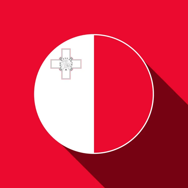 País Malta Bandera Malta Ilustración Vectorial — Archivo Imágenes Vectoriales