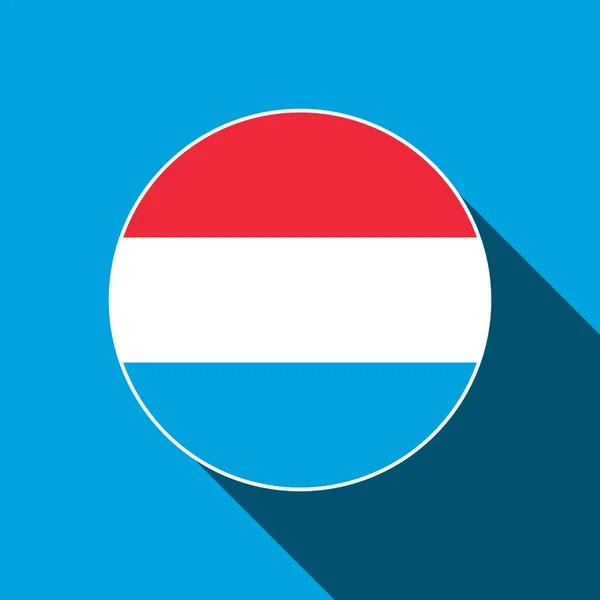 País Luxemburgo Bandeira Luxemburgo Ilustração Vetorial — Vetor de Stock