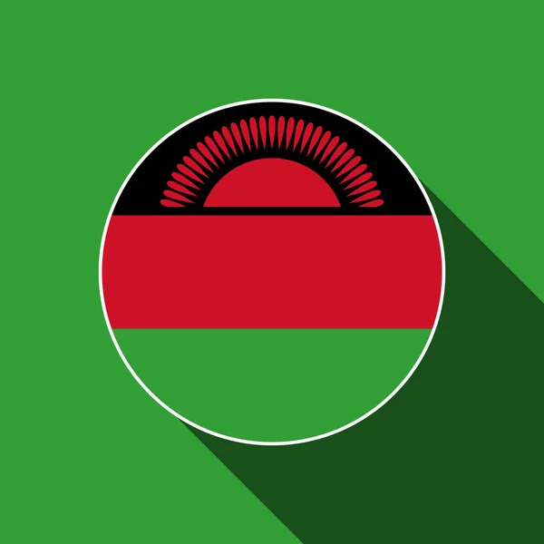 マラウィ国 マラウィの旗 ベクターイラスト — ストックベクタ