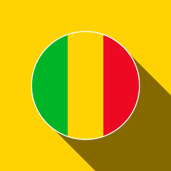 Pays Mali Drapeau Mali Illustration Vectorielle — Image vectorielle