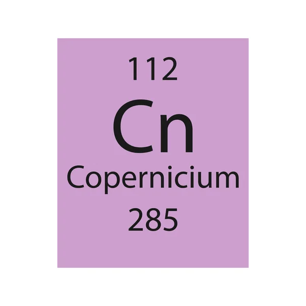 Copernicium Symbol Chemical Element Periodic Table Vector Illustration — Stockvector