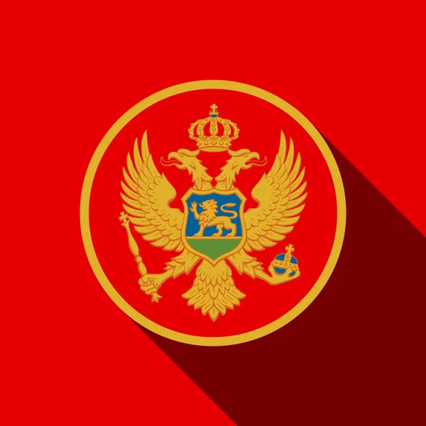 Czarnogóra Wiejska Flaga Czarnogóry Ilustracja Wektora — Wektor stockowy