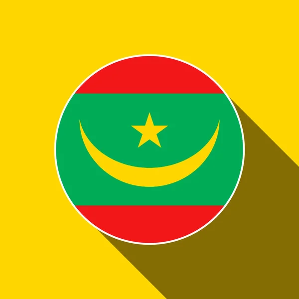 Land Mauretanien Mauretanien Flagge Vektorillustration — Stockvektor