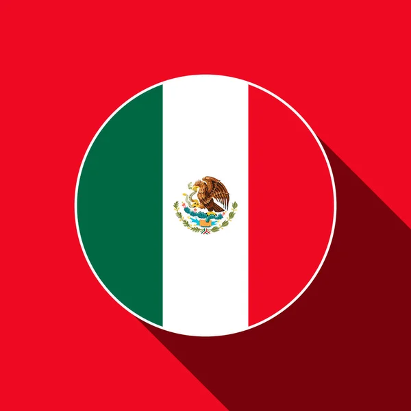 Land Mexiko Mexikanska Flaggan Vektorillustration — Stock vektor