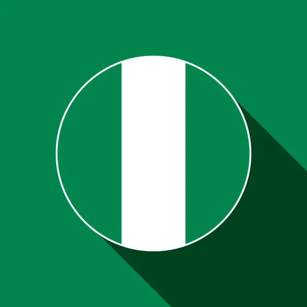 Pays Nigeria Drapeau Nigérian Illustration Vectorielle — Image vectorielle