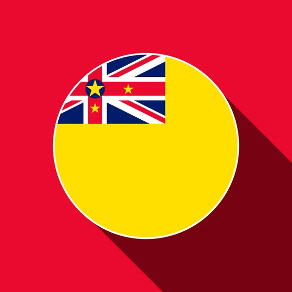 Land Niue Niue Vlag Vectorillustratie — Stockvector