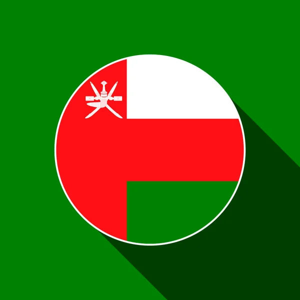 Land Oman Omans Flagga Vektorillustration — Stock vektor