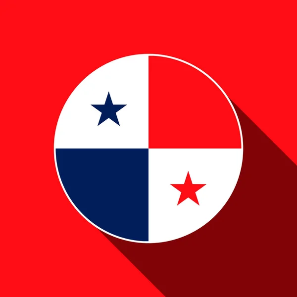 Country Panama Panamská Vlajka Vektorová Ilustrace — Stockový vektor