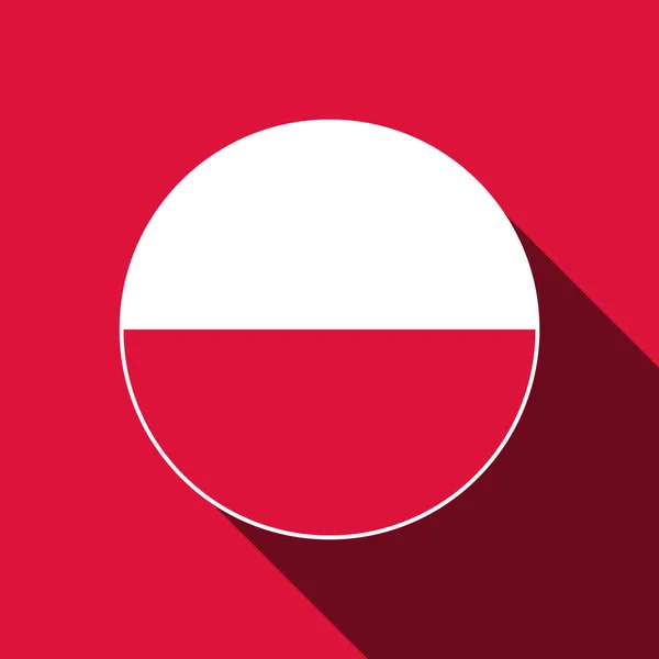 Kraj Polska Flaga Polski Ilustracja Wektora — Wektor stockowy