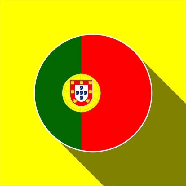 Land Portugal Portugals Flagga Vektorillustration — Stock vektor