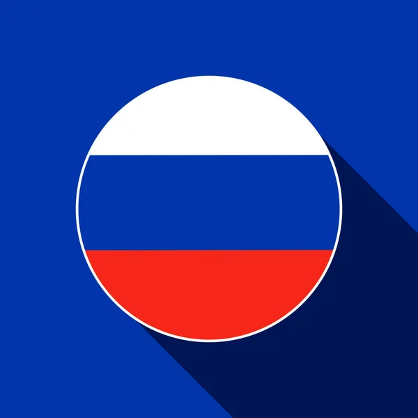 País Rússia Bandeira Russa Ilustração Vetorial — Vetor de Stock