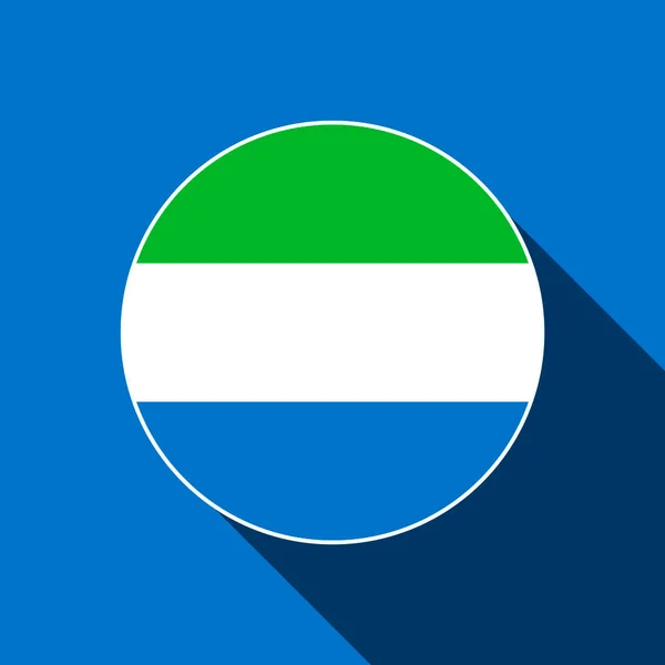 Kraj Sierra Leone Flaga Sierra Leone Ilustracja Wektora — Wektor stockowy