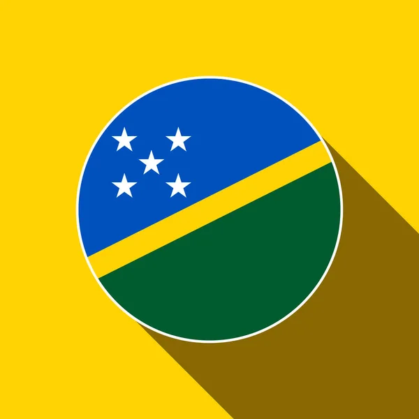 Land Solomon Eilanden Salomonseilanden Vlag Vectorillustratie — Stockvector