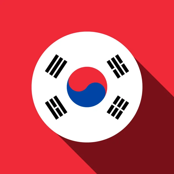 Land Zuid Korea Zuid Korea Vlag Vectorillustratie — Stockvector
