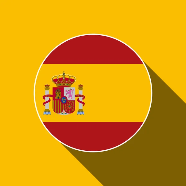 Land Spanien Spanien Flagge Vektorillustration — Stockvektor