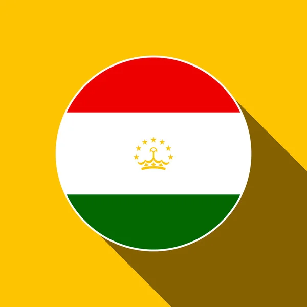 Land Tadschikistan Tadschikistan Flagge Vektorillustration — Stockvektor