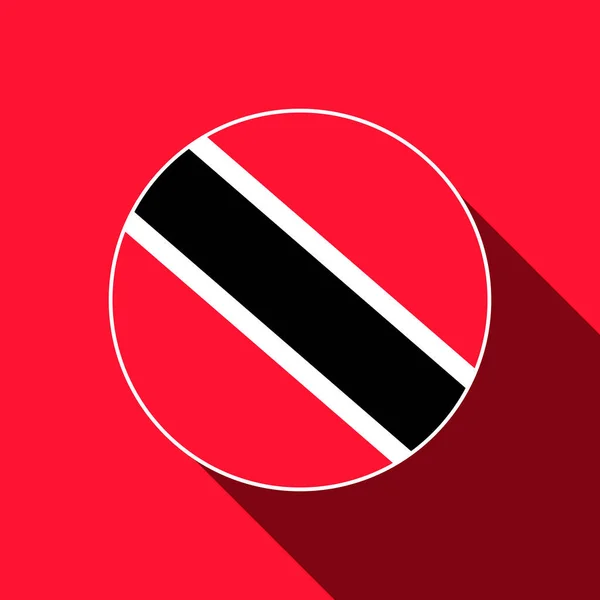 Country Trinidad Och Tobago Trinidad Och Tobago Flagga Vektorillustration — Stock vektor