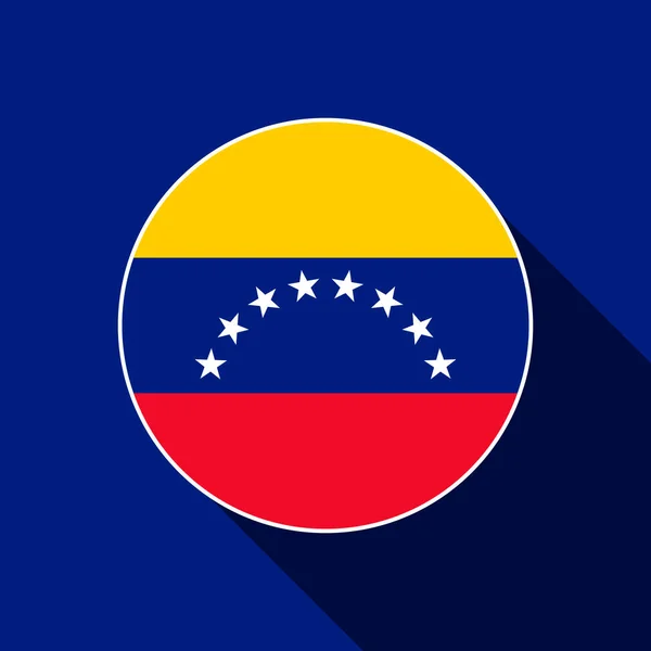 País Venezuela Bandera Venezuela Ilustración Vectorial — Archivo Imágenes Vectoriales