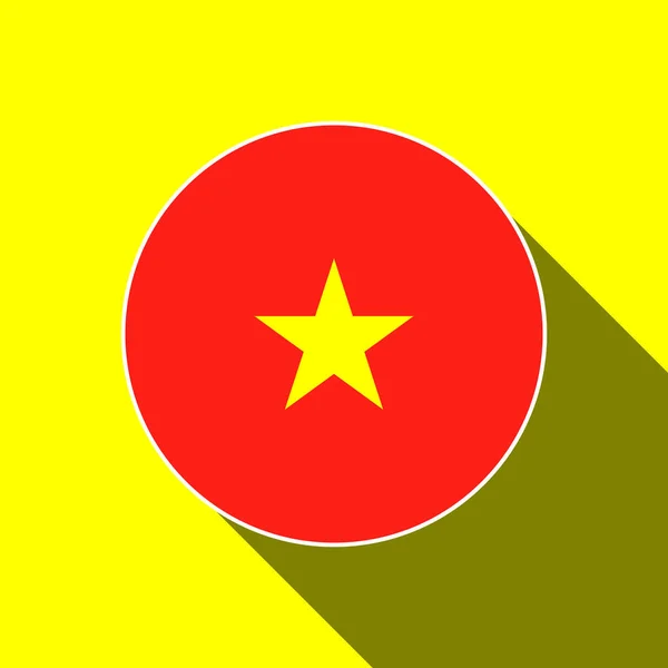 Vatan Vietnam Vietnam Bayrağı Vektör Illüstrasyonu — Stok Vektör