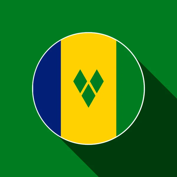 Country Vincent Och Grenadinerna Vincent Och Grenadinernas Flagga Vektorillustration — Stock vektor