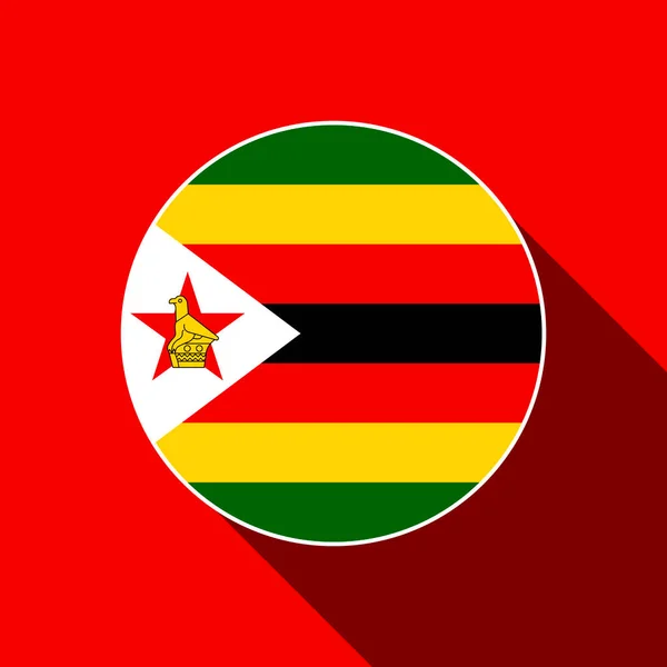 Land Zimbabwe Zimbabwe Vlag Vectorillustratie — Stockvector