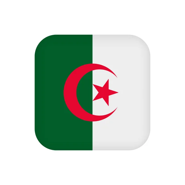 Algéria Zászló Hivatalos Színek Vektorillusztráció — Stock Vector
