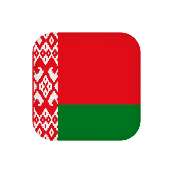 Wit Rusland Vlag Officiële Kleuren Vectorillustratie — Stockvector