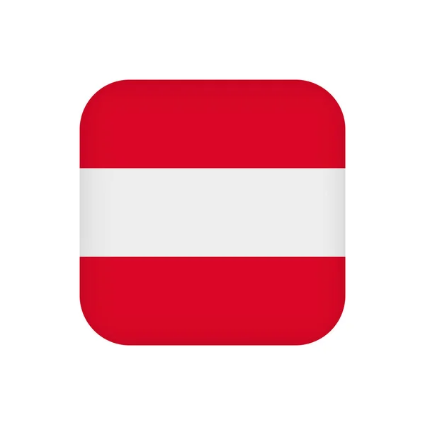 Austria Flag Official Colors Vector Illustration — Vettoriale Stock