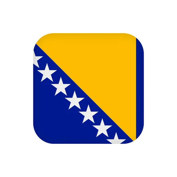 波斯尼亚和黑塞哥维那国旗 官方颜色 矢量说明 — 图库矢量图片