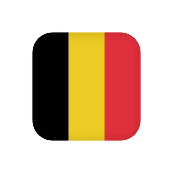 Belgium Flag Official Colors Vector Illustration — Vector de stock