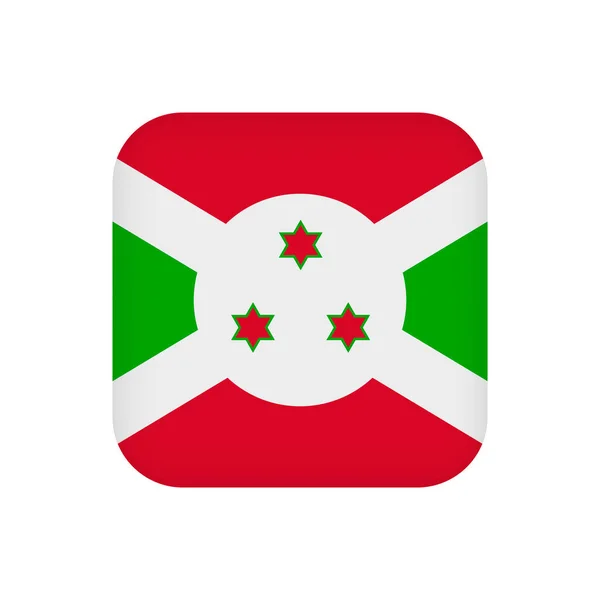 Burundi Flag Official Colors Vector Illustration — Archivo Imágenes Vectoriales